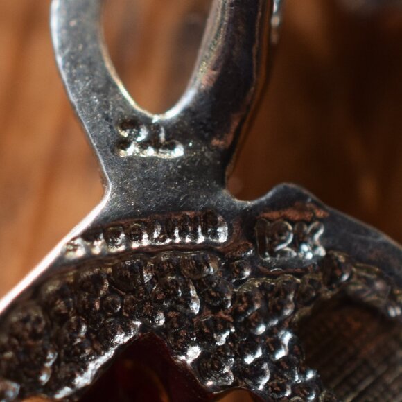 2 Sterling Garnet 12k. Black Hills Gold Necklace Ring Set January Birth Stone - Picture 10 of 14